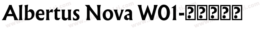 Albertus Nova W01字体转换